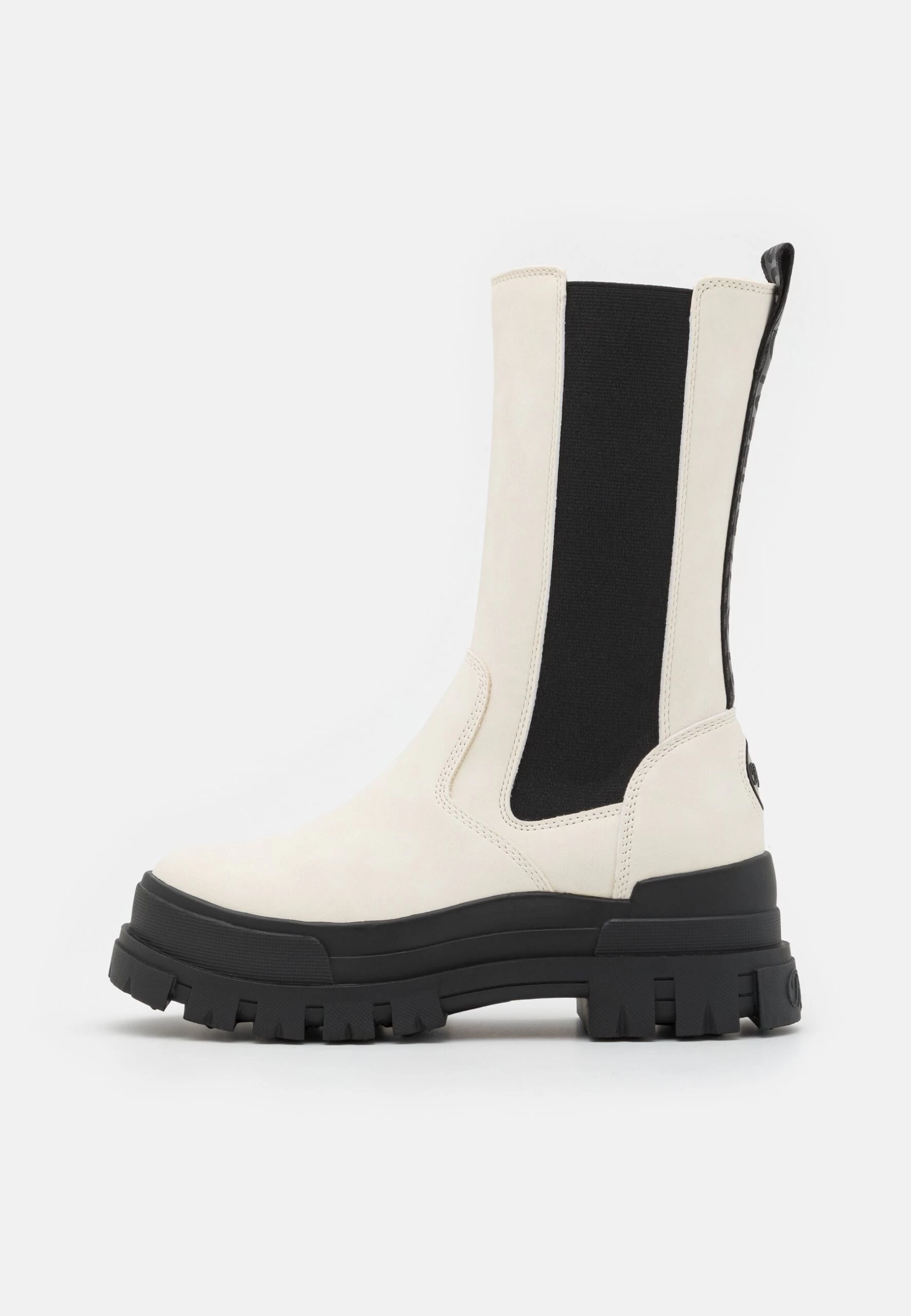 Buffalo Aspha Chelsea Hi - Platform Boots - Eggshell/Black 4 Buffalo Aspha Chelsea Hi - Platform Boots - Eggshell/Black - Image 2