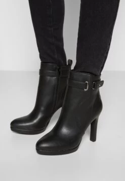 Buffalo Audrina - High Heeled Ankle Boots - Black -Fashion Shoe Store 00a6e2694e244485990fa2793f07c9c3