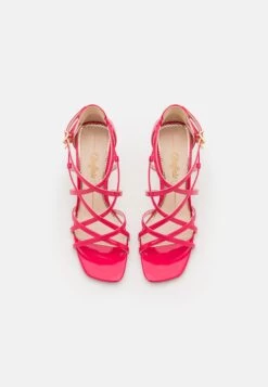 Buffalo Blair Cage Vegan - High Heeled Sandals - Berry -Fashion Shoe Store 04a31c21519e4527bba4d798da569111