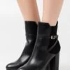 Buffalo Mariela - High Heeled Ankle Boots - Black -Fashion Shoe Store 05a3f82097274003a7b307349c3e3b16