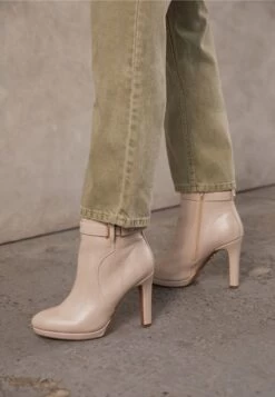 Buffalo Audrina - High Heeled Ankle Boots - Nude -Fashion Shoe Store 0bdfbbf6417a42bf9366e2d0627de6d3