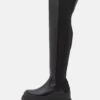 Buffalo Vegan Aspha Over - Platform Boots - Black -Fashion Shoe Store 196a9f09986c4ba4b585a501c22cc0aa