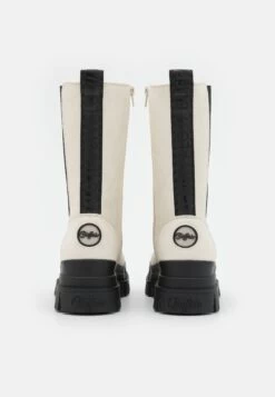 Buffalo Aspha Chelsea Hi - Platform Boots - Eggshell/Black 11 Buffalo Aspha Chelsea Hi - Platform Boots - Eggshell/Black -Fashion Shoe Store 1a4b1b6a0ea241758e61b7e053dc081e