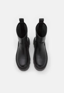 Buffalo Flora Sockboot - Platform Ankle Boots - Black -Fashion Shoe Store 20fa6c4c4bda4690b4465e02f08c4fa9