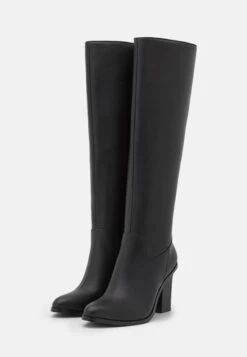 Buffalo Vegan Zoe Boot - High Heeled Boots - Black -Fashion Shoe Store 2117c7e7a648472b9734022e4c2ca7ec