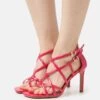 Buffalo Blair Cage Vegan - High Heeled Sandals - Berry -Fashion Shoe Store 232006f3849a48a9bd77324541878f5e