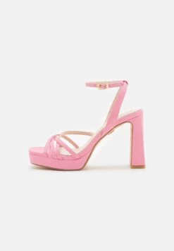 Buffalo Vegan Cherry Cage - Platform Sandals - Pink -Fashion Shoe Store 2e24b4cee439466f9fc0aaf8c60fd4f7
