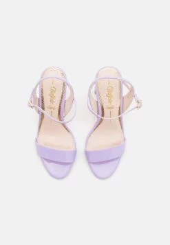 Buffalo Vegan Jean Neat - High Heeled Sandals - Lavender -Fashion Shoe Store 3033e2b7b26b4e0c9b6bfb0b4065b14c