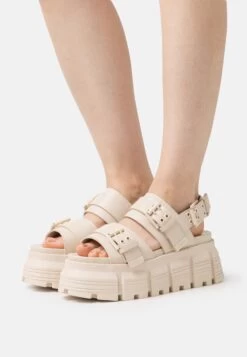 Buffalo Vegan Ava - Platform Sandals - Cream