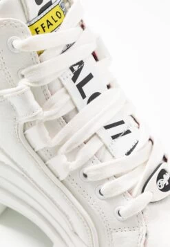 Buffalo Aspha Mid - Platform Ankle Boots - White -Fashion Shoe Store 3a7ad899447c49f4a3d916ea4e6b5393