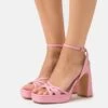 Buffalo Vegan Cherry Cage - Platform Sandals - Pink -Fashion Shoe Store 3d6e99d0e3a4432a98998ae6a9d6278d