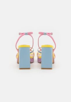 Buffalo Vegan Cherry Cage - Platform Sandals - Pastel Multi-Coloured -Fashion Shoe Store 3db46c6cfce5497a9d70efe0041db073