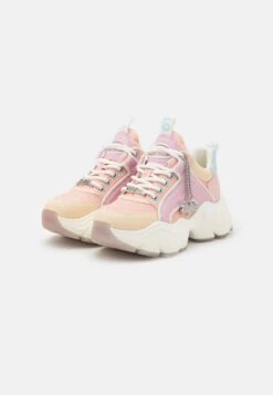 Buffalo Binary Glam - Trainers - Peach/Multi-Coloured -Fashion Shoe Store 3e39c75d0e1b488b80f0230fe0be105c
