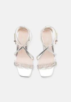 Buffalo Vegan April Glam - Sandals - Silver -Fashion Shoe Store 3e82b7d43c004233ae401c187abbef9f