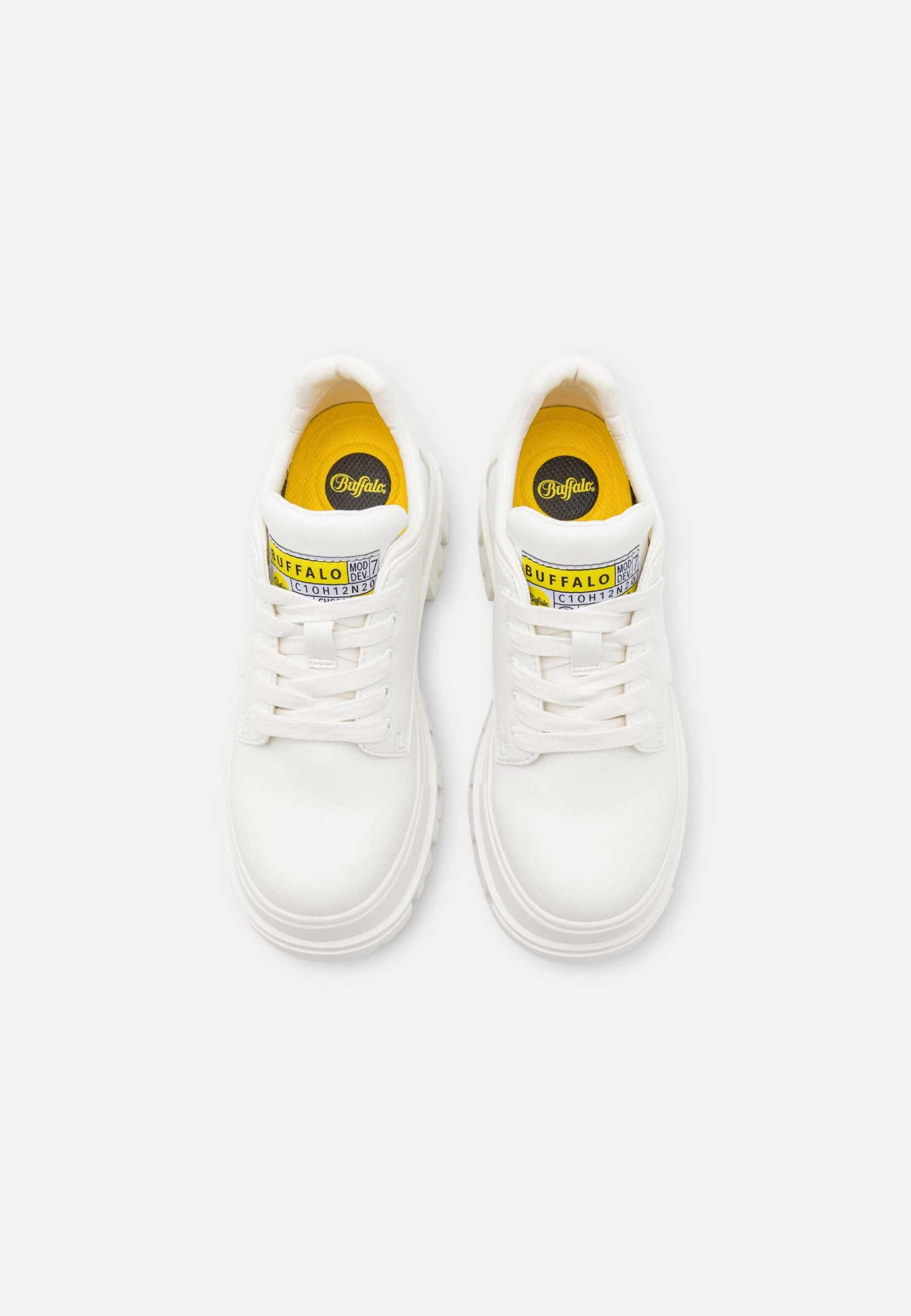 Buffalo Vegan Aspha- Casual Lace-Ups - White 8 Buffalo Vegan Aspha- Casual Lace-Ups - White - Image 6