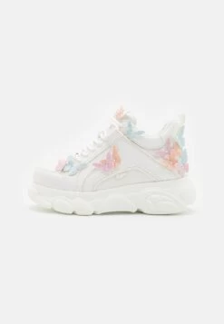 Buffalo Corin Butterflies Vegan - Trainers - White/Multi-Cloured -Fashion Shoe Store 42d1a2f5d12d49bc8539cf2ab44a3f5f