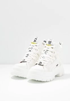 Buffalo Aspha Mid - Platform Ankle Boots - White -Fashion Shoe Store 443003ca4c894fb0a02234bfc62e9b63