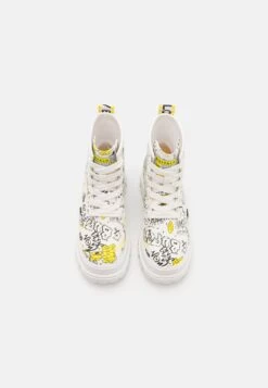 Buffalo Aspha - Platform Ankle Boots - White Graffiti -Fashion Shoe Store 45089c43422940769a8e5aca5b064372