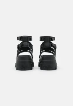 Buffalo Vegan Aspha- Platform Sandals - Black -Fashion Shoe Store 46f7ab2f3bba44c78fda721bb839ffd7