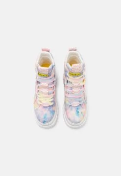 Buffalo Aspha- Platform Ankle Boots - Pink/Yellow/White -Fashion Shoe Store 49c9b28f1c6042bc8cfb7d7804697c5c