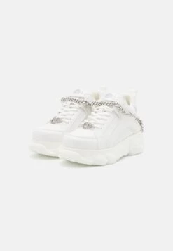 Buffalo Corin Chain- Trainers - White/Silver 10 Buffalo Corin Chain- Trainers - White/Silver -Fashion Shoe Store 52641dd8d1fd4f2d8b36331bd8c9c0fb
