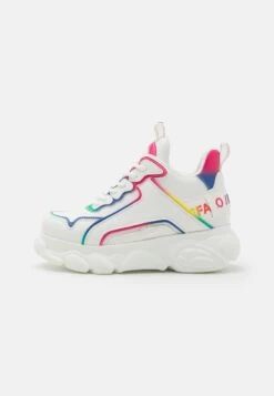 Buffalo Chai - Trainers - White/Rainbow -Fashion Shoe Store 53eac54c1940442584eac99ef6924d68