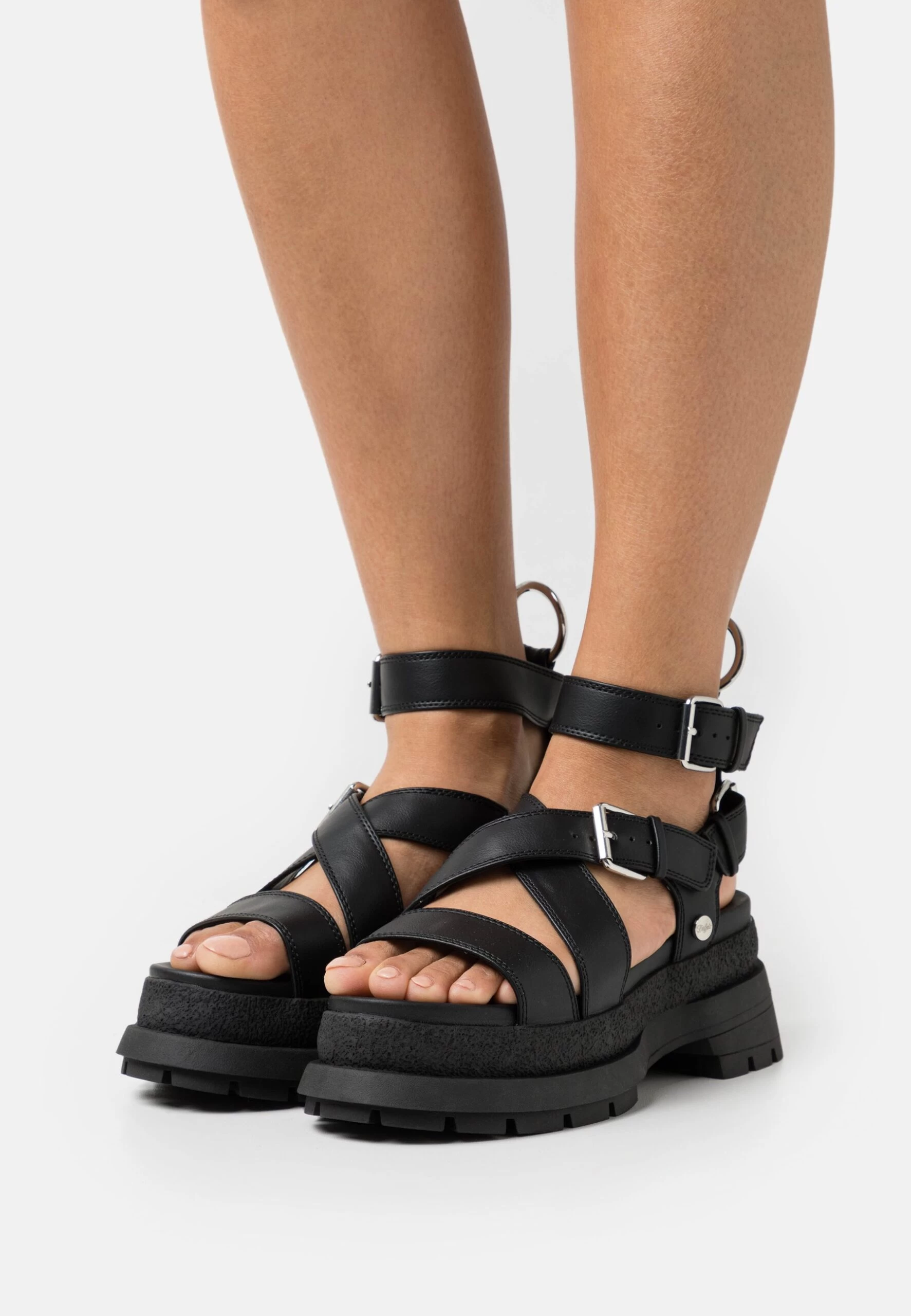 Buffalo Vegan Rude Up - Platform Sandals - Black 3 Buffalo Vegan Rude Up - Platform Sandals - Black
