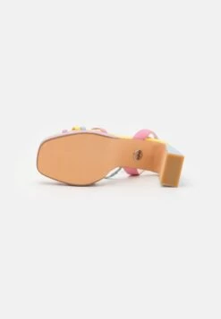 Buffalo Vegan Cherry Cage - Platform Sandals - Pastel Multi-Coloured -Fashion Shoe Store 5533d41c097e47cbbbd3d791722c20d5