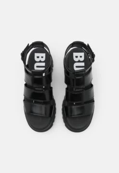Buffalo Vegan Aspha- Platform Sandals - Black -Fashion Shoe Store 59088a97aaa841049d1f2e71298be88d