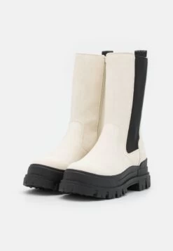 Buffalo Aspha Chelsea Hi - Platform Boots - Eggshell/Black 10 Buffalo Aspha Chelsea Hi - Platform Boots - Eggshell/Black -Fashion Shoe Store 663c2ffb9596489dae3fff632d7b9f2e