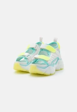 Buffalo Binary Track - Platform Sandals - White Neon -Fashion Shoe Store 6d1a2e1774a0451db8716b8212b6b0c0