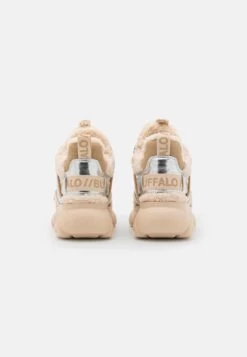 Buffalo Chai Warm - Trainers - Cream/Silver-Coloured -Fashion Shoe Store 747f951065c64c57bf478c0085d2878a