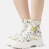 Buffalo Aspha - Platform Ankle Boots - White Graffiti 1 Buffalo Aspha - Platform Ankle Boots - White Graffiti -Fashion Shoe Store 7585d09711b149c980c8764b0027455b