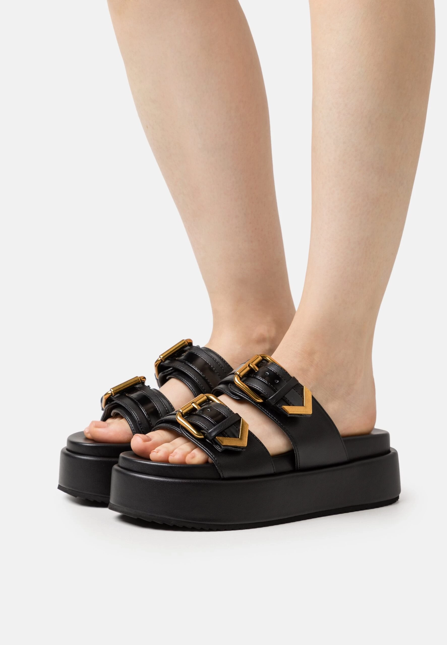 Buffalo Noa Ari - Heeled Mules - Black 3 Buffalo Noa Ari - Heeled Mules - Black