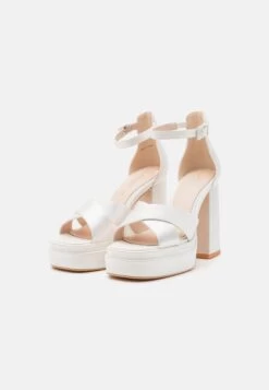 Buffalo Bonny Cross - High Heeled Sandals - Ivory -Fashion Shoe Store 80eb18d043444d45b5c475f6fd03b21e