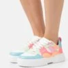 Buffalo Trainers - White / Neon Multi-Coloured -Fashion Shoe Store 81010d8f253242a0a712b525673f02bd