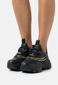 Buffalo Vegan Binary Chain - Trainers - Black/Gold