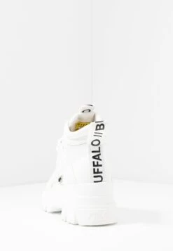 Buffalo Aspha Mid - Platform Ankle Boots - White -Fashion Shoe Store 85407460cbed4633b74c870dd0df69e4