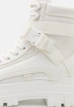 Buffalo Aspha Laceup Mid Men - Lace-Up Ankle Boots - White -Fashion Shoe Store 8db87954598640c2baaeee373f55f02c