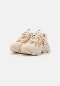 Buffalo Vegan Binary Chain 2.0 - Trainers - Beige/Gold -Fashion Shoe Store 903fd535a9ac4299ac4d6ff8e3568c1e