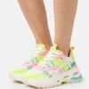 Buffalo Triplet Hollow - Trainers - White/Neon Multi-Coloured