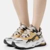 Buffalo Triplet Hollow Vegan - Trainers - Gold/Silver/Black -Fashion Shoe Store 94408215d00d4279a162d8e95dc459de