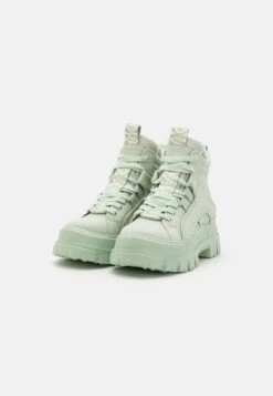 Buffalo Aspha - High-Top Trainers - Sage -Fashion Shoe Store 94ed72521e1e4b1ba2725d7ad489d522