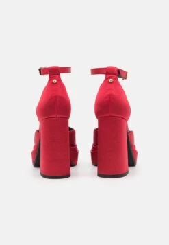 Buffalo May Dorsay - Platform Heels - Red -Fashion Shoe Store 97e22f63084d4f938b2825506fd9f298