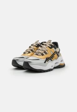 Buffalo Triplet Hollow Vegan - Trainers - Gold/Silver/Black -Fashion Shoe Store 9d01b08420054104bce7abc4d1e64b15