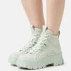 Buffalo Aspha - High-Top Trainers - Sage -Fashion Shoe Store 9d1d0d5ae9b4420b964076e10c5fe525