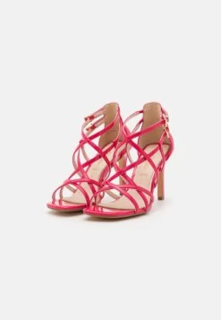 Buffalo Blair Cage Vegan - High Heeled Sandals - Berry -Fashion Shoe Store 9fac6b54a5b342c9ac49ae708aa352d4