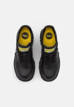 Buffalo Vegan Aspha- Casual Lace-Ups - Black -Fashion Shoe Store a4e11c2e55014d19930ef1df39003c37