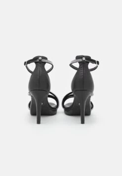 Buffalo Vegan Serena Shine - High Heeled Sandals - Black -Fashion Shoe Store a7c1b2bcbaf349309272b583fc9449b2