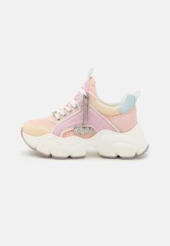 Buffalo Binary Glam - Trainers - Peach/Multi-Coloured -Fashion Shoe Store a7f67fb4448d42b7bed234025ad20fed